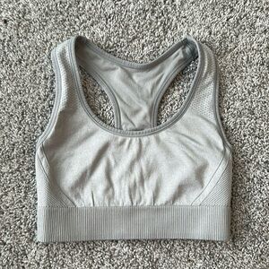 All in Motion, sports bra, light gray, size M